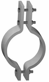 alloy double bolt pipe clamp